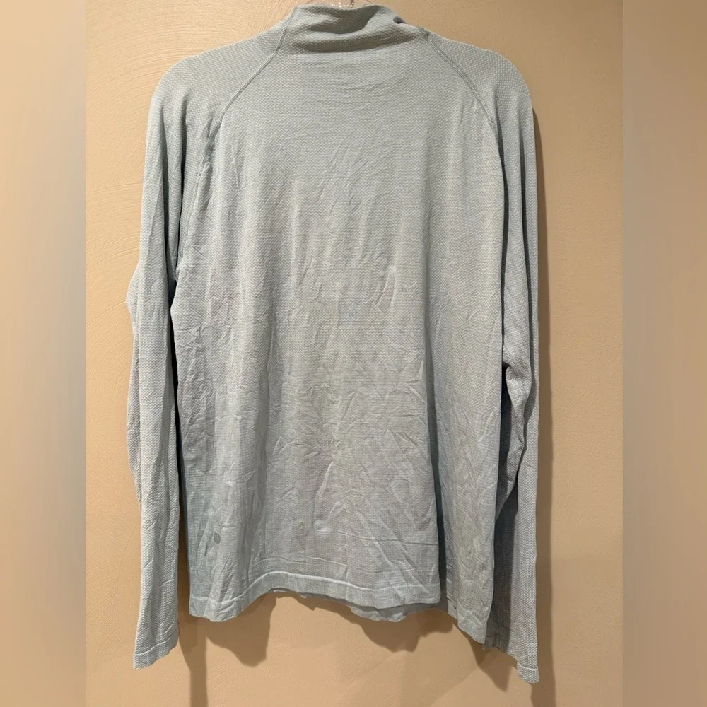 Lululemon Athletica Light Gray Quarter-Zip Pullover large - Picture 4 of 8
